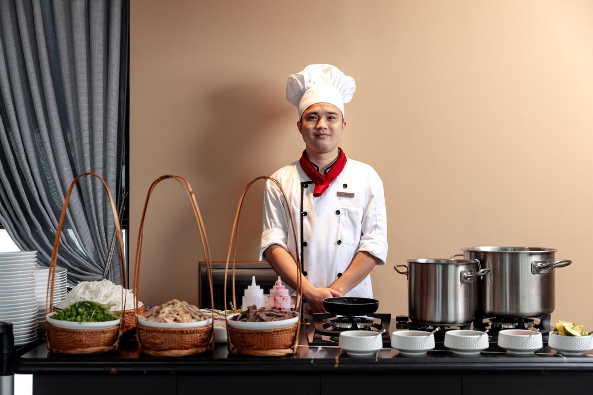 La Siesta Classic Hang Thung ハノイ市 エクステリア 写真 A live kitchen at a hotel
